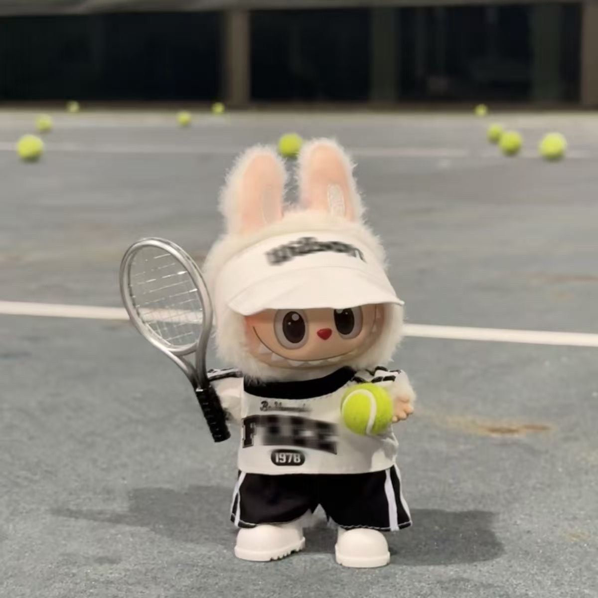 Handmade Labubu Doll Tennis Outfit – Sportswear Set with Cap & Accessories (Fits 1st & 2nd Gen)