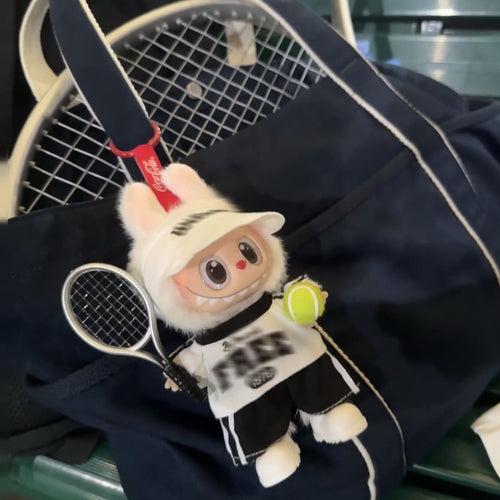 Handmade Labubu Doll Tennis Outfit – Sportswear Set with Cap & Accessories (Fits 1st & 2nd Gen)