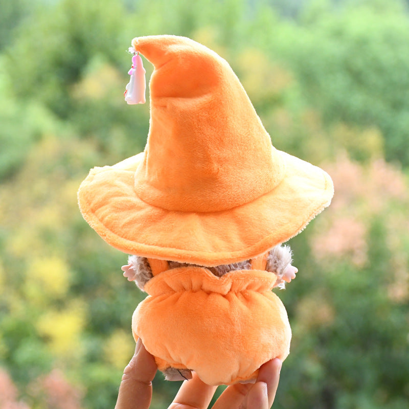 Labubu Plush Halloween Pumpkin Costume with Witch Hat (Limited Edition)